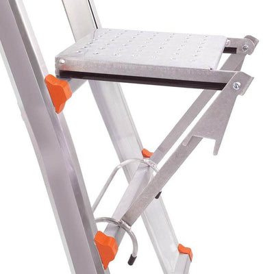 Little Giant Ladder Systems 13' Aluminum Multi Position Ladder + Platform Step