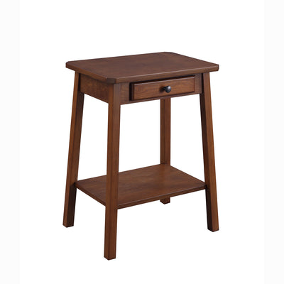 ACME Furniture 97858 Kaife Casual Wooden Accent Table w/ Storage Drawer, Walnut
