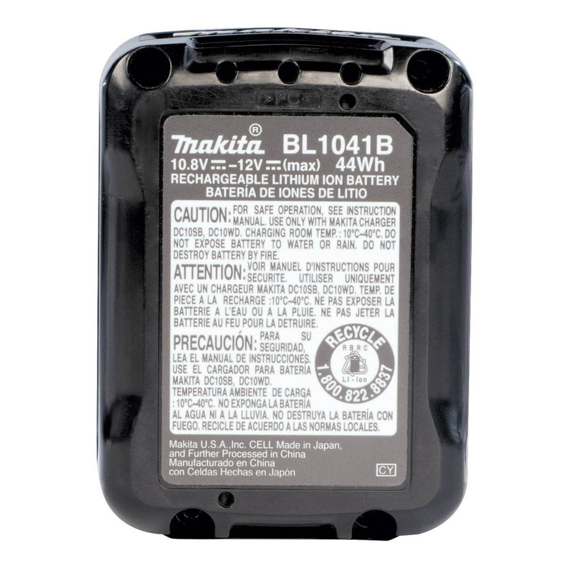 Makita BL1041B 12V Max CXT 4.0 Ah Compact Lith Ion Power Tool Battery (10 Pack)