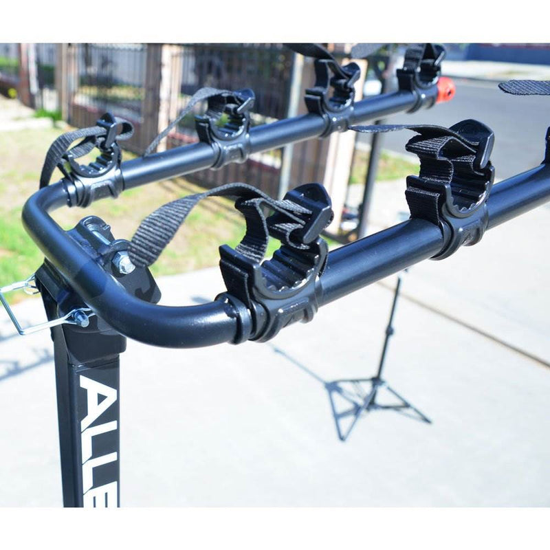 Allen Sports 2 Inch Lockable Hitch Deluxe 4 Bike Rack with Folding Arms, Black