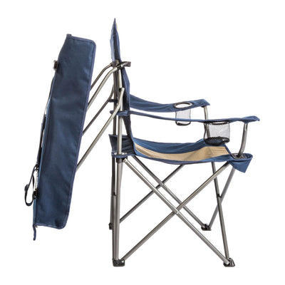 Kamp-Rite Outdoor Tailgating Camping Shade Canopy Folding Lawn Chair (2 Pack)