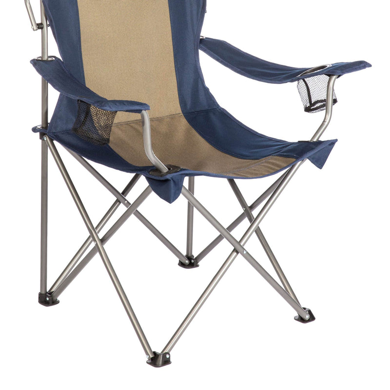 Kamp-Rite Outdoor Tailgating Camping Shade Canopy Folding Lawn Chair (2 Pack)