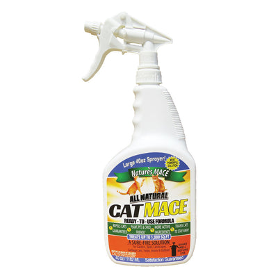 Natures MACE Cat repellent Ready-to-Use Spray Formula 40 Ounce Treats 1000 sq ft