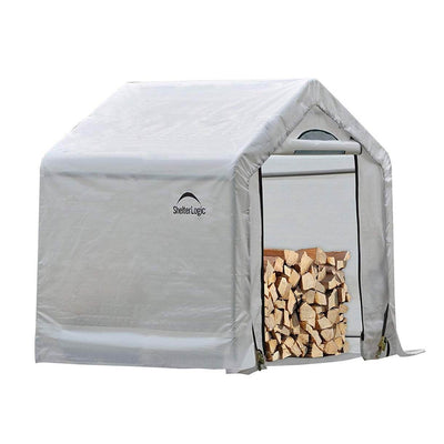 ShelterLogic 90398 3.5 x 5' Firewood & Garden Storage Canopy Tent Seasoning Shed