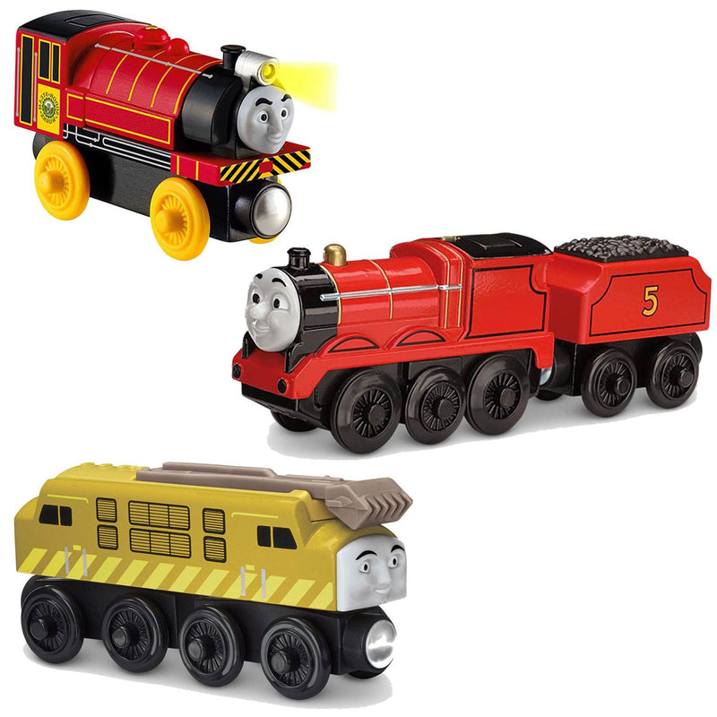 Fisher Price Thomas and Friends James,Victor + Diesel 10 Toy Train Engine Set