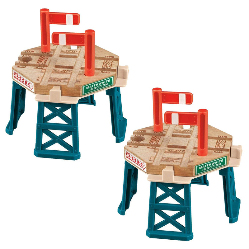Fisher Price Thomas and Friends Wood Rail Train Elevated Crossing Gate (2 Pack)