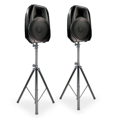 American DJ Universal ACCU 2 6' Speaker Stands + Peavey DJ PA Speaker System