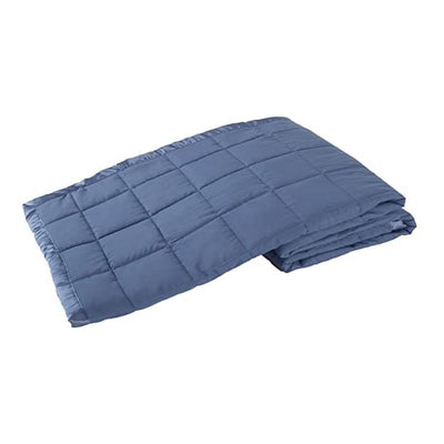 Elite Home 66x90 In Down Alternative Throw Blanket, Twin, Medium Blue (2 Pack)