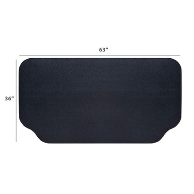 Grilltex 9M-110-36C-5.3 Under Grill Protective Patio Mat, 36 x 63 Inches, Black