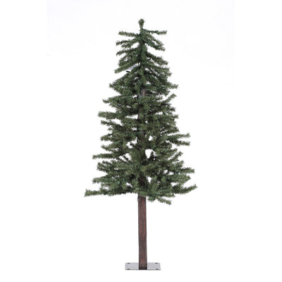 Vickerman 5 Feet Unlit Natural Alpine Artificial Christmas Tree with Stand
