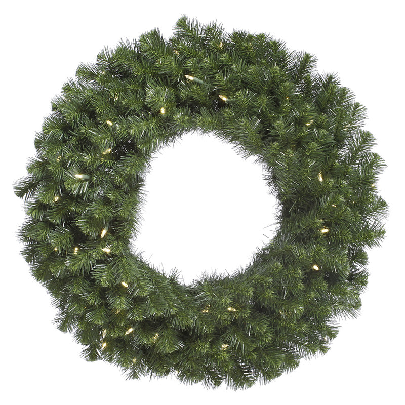 Vickerman Douglas Fir 48 Inch Artificial Pre Lit Christmas Wreath w/ LED Lights