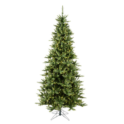 Vickerman Camdon Fir Slim 6.5 Foot Artificial Christmas Tree with LED Lights