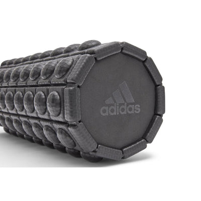 Adidas ADAC-11505BK Round Textured Foam Fitness Muscle Massage Roller, Black