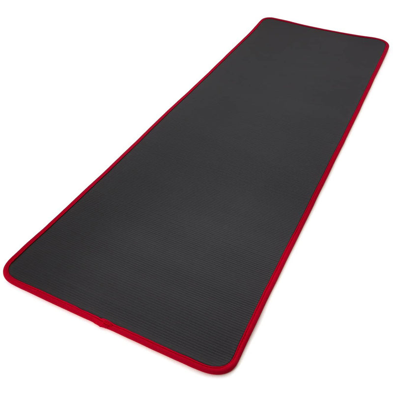 Adidas Training Mat Versatile Cushioned Exercise Yoga Mat with Carry Strap, Red