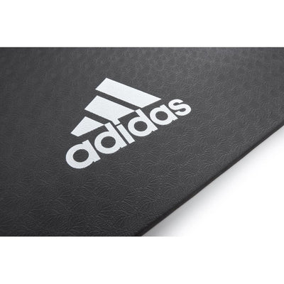 Adidas Universal Exercise Slip Resistant Fitness Yoga Mat, 8mm Thick, Black