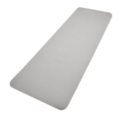 Adidas Universal Exercise Home Gym Non Slip Fitness Yoga Mat, 8mm Thick, Grey