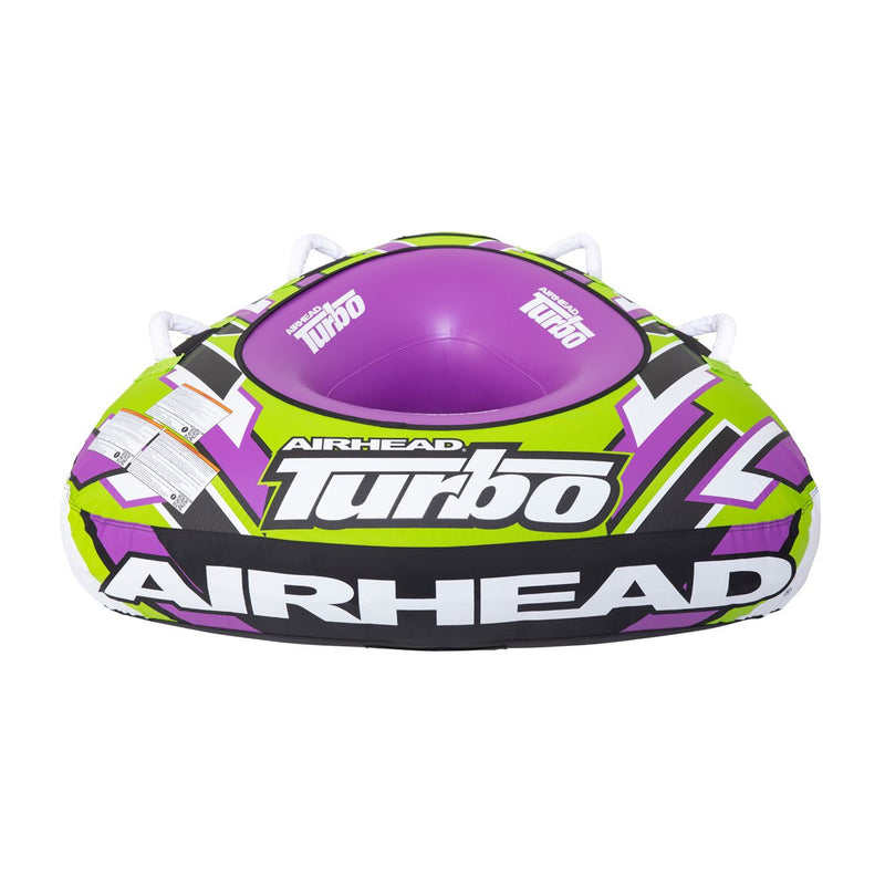 Airhead Turbo Blast 56 Inch 1 Person Inflatable Boat Towable Water Inner Tube