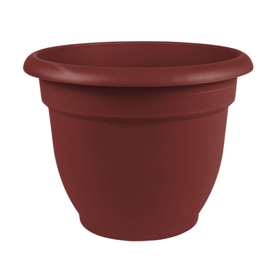 Bloem Ariana 6 Inch Self Watering Plastic Flowerpot Planter, Union Red (3 pack)