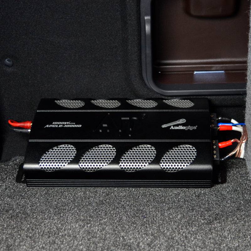 Audiopipe 1,000W High Performance Class D Mono Car Amplifier, Black (4 Pack)