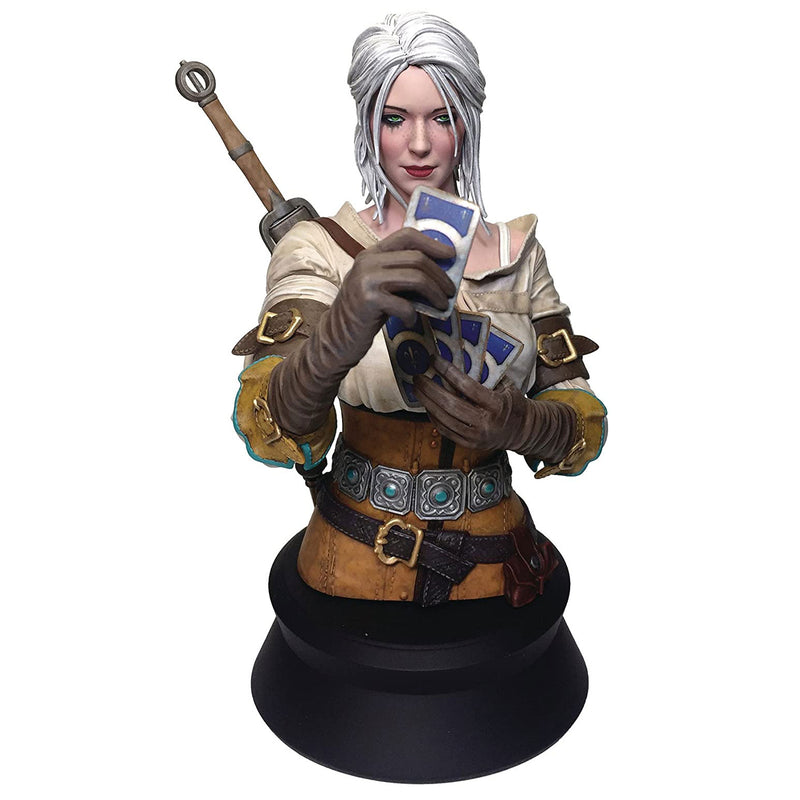 Dark Horse 8 Inch The Witcher 3 Wild Hunt Ciri Playing Gwent Resin Bust (6 Pack)