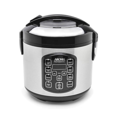 Aroma Professional ARC-954SBD Stainless Steel 8 Cup Rice Cooker & Food Steamer