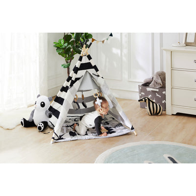 Asweets Indoor Foldable Teepee Play Tent with ABC Mat (Open Box) - VMInnovations