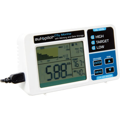 Autopilot APCEMDL Hydroponic Gardening CO2 RH Temperature Monitor & Data Logger