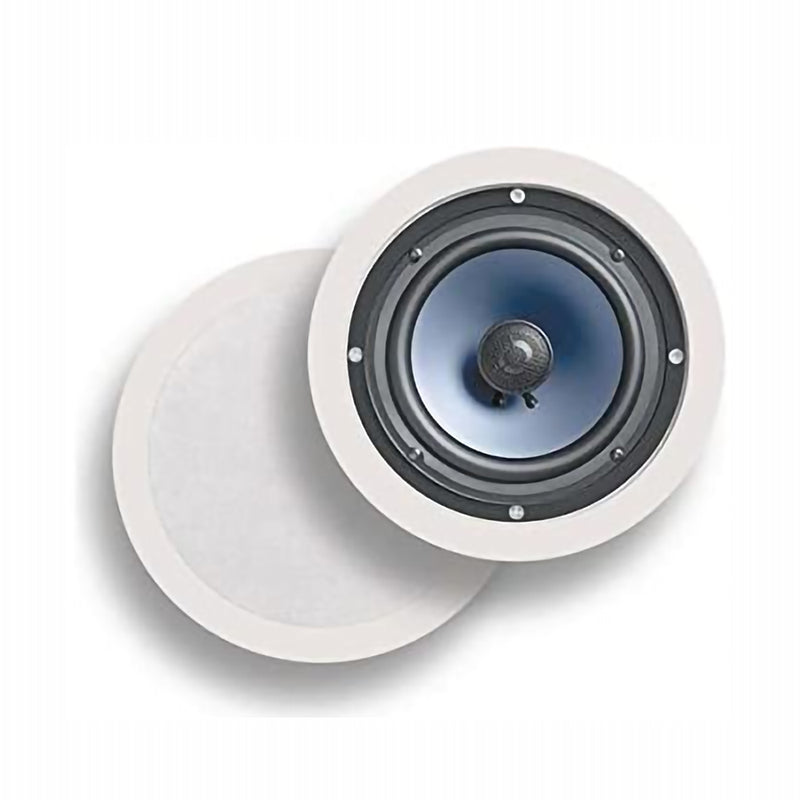 Polk Audio RC60i 2 Way In Ceiling 6.5 Inch Round Indoor Outdoor Speaker Pair