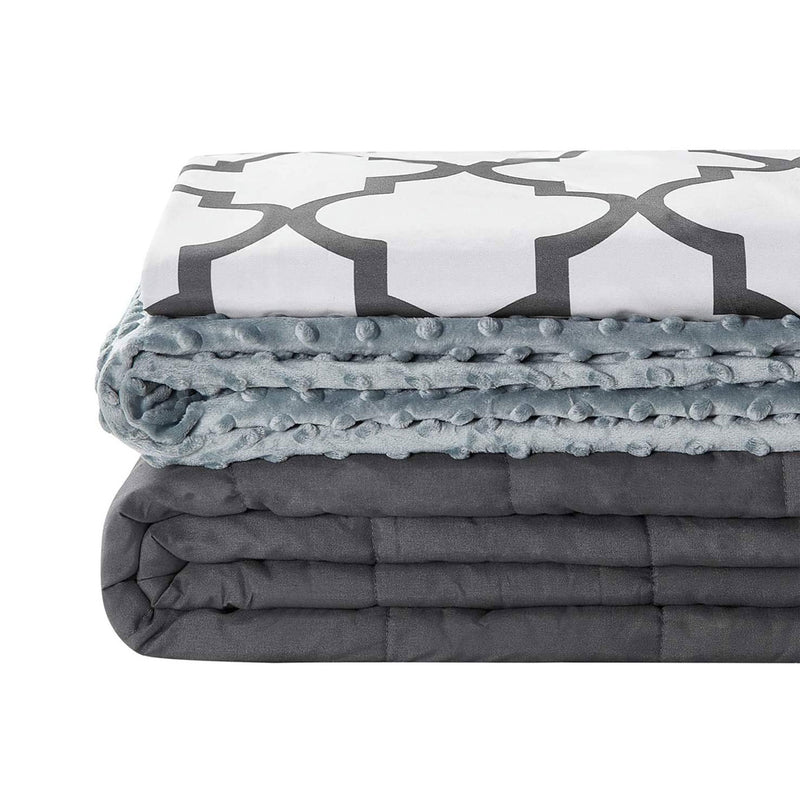 Premium Glass Bead Weighted Blanket with 2 Duvet Covers (Open Box)