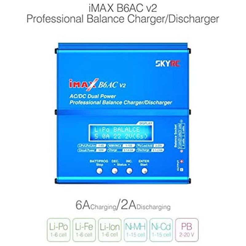 SKYRC iMAX B6AC V2 Professional Balance RC LiPo Battery Charger and Discharger