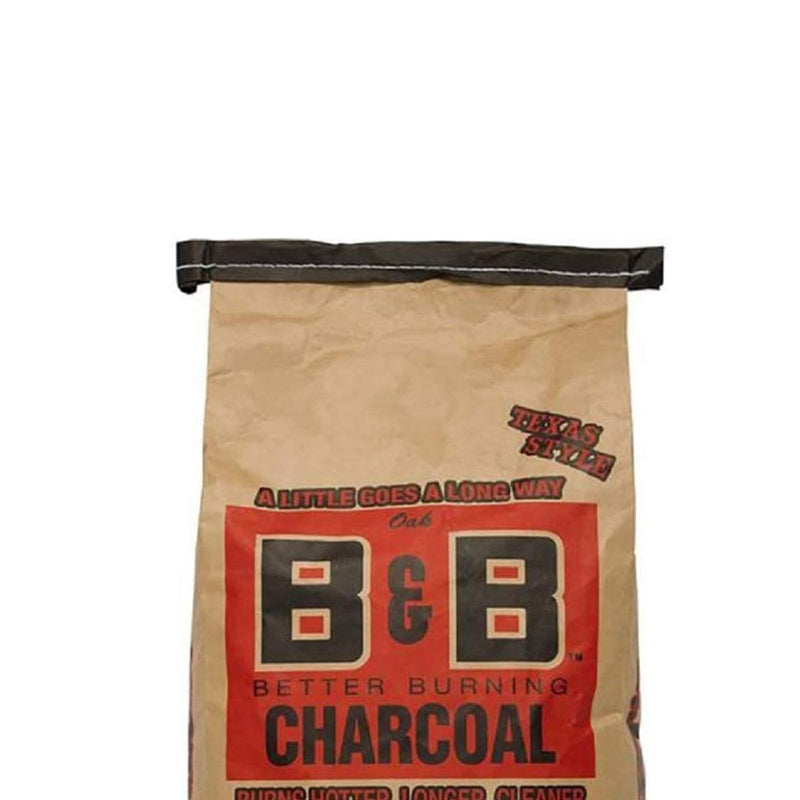 B&B Charcoal Signature Low Smoke Oak Lump Grilling Barbecue Charcoal, 10 Pounds