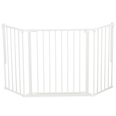 BabyDan Flex Medium 35-58 Inch Wall Mounted Baby Safety Gate, White (Used)