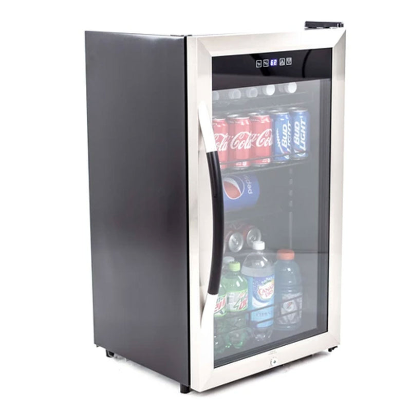 Avanti 3 Cubic Ft 108 Can Capacity 4 Shelf Lockable Beverage Refrigerator Cooler