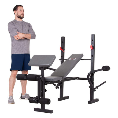 Body Champ BCB580 Standard Weightlifting Bench with Adjustable Incline Seat