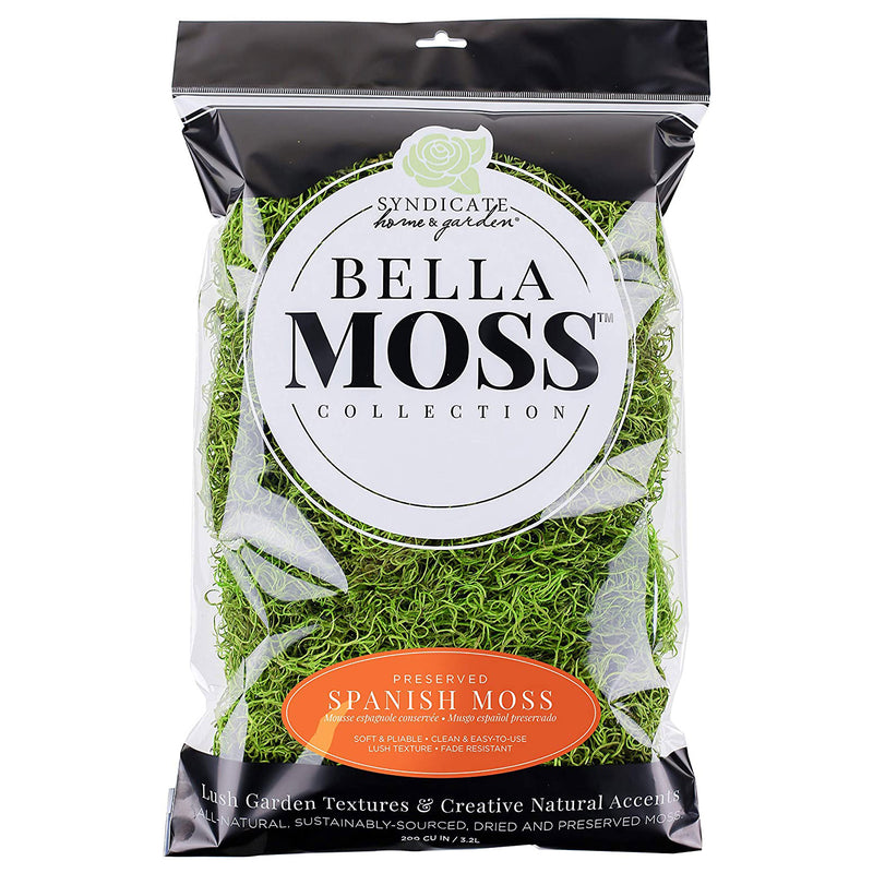 Syndicate Home Gardens Bella Moss Collection Preserved Spanish Moss, 200 cu Bag
