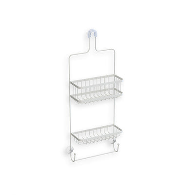 Better Living Products 13213 ASTRA 2 Tier Steel Shower Organizer with Hooks