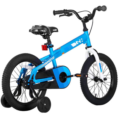 Joystar Whizz BMX Kids Bike Boys & Girls Ages 2-4 w/ Training Wheels, 12", Blue