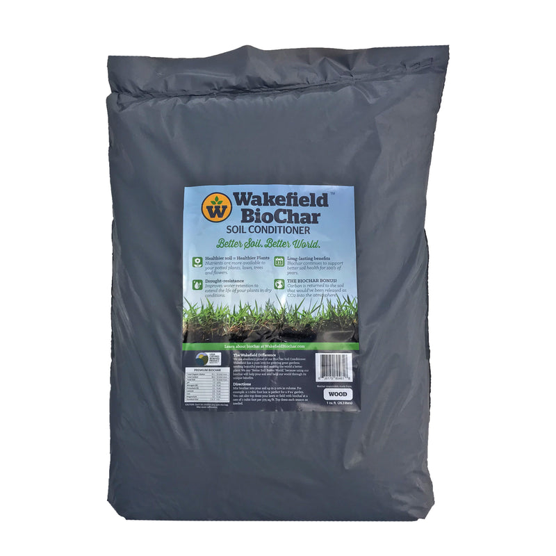Wakefield 1 Cu Ft Biochar Organic Garden Soil Conditioner & 1 Cu Ft Compost - VMInnovations