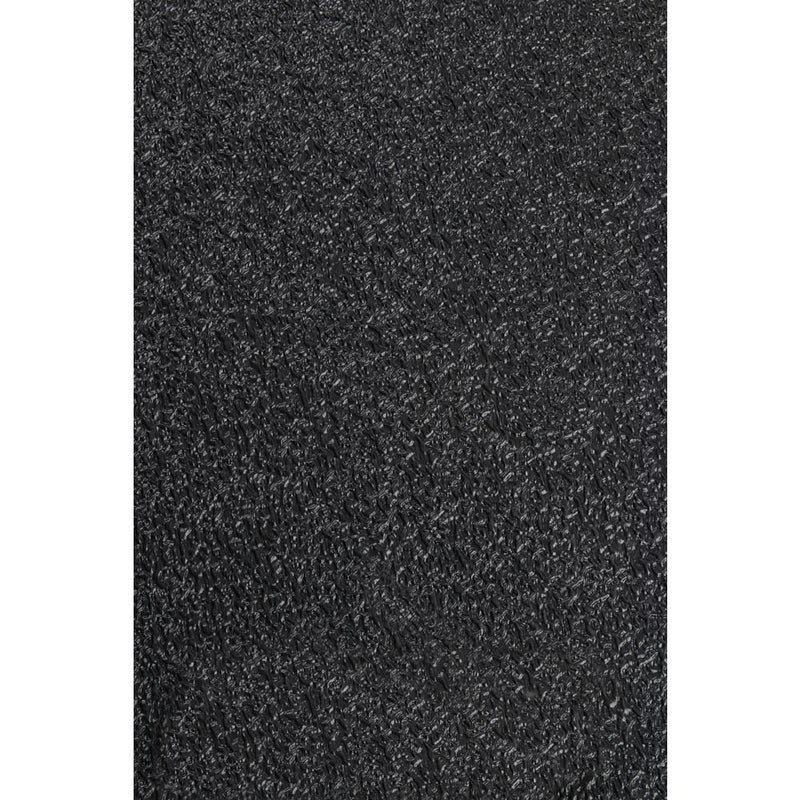 MotionTex 66 x 30 Inch Recycled PVC Fitness Exercise Gym Equipment Mat, Black
