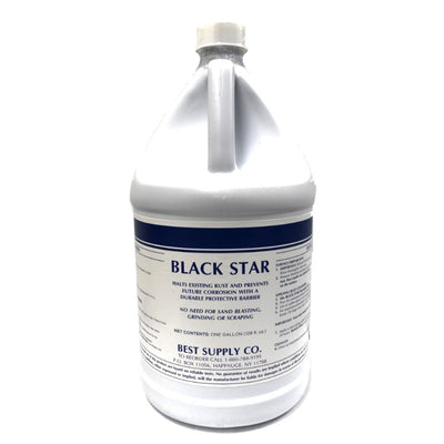 Black Star 1x1 Liquid Rust Converter and Primer for Steel, 1 Gallon (6 Pack)