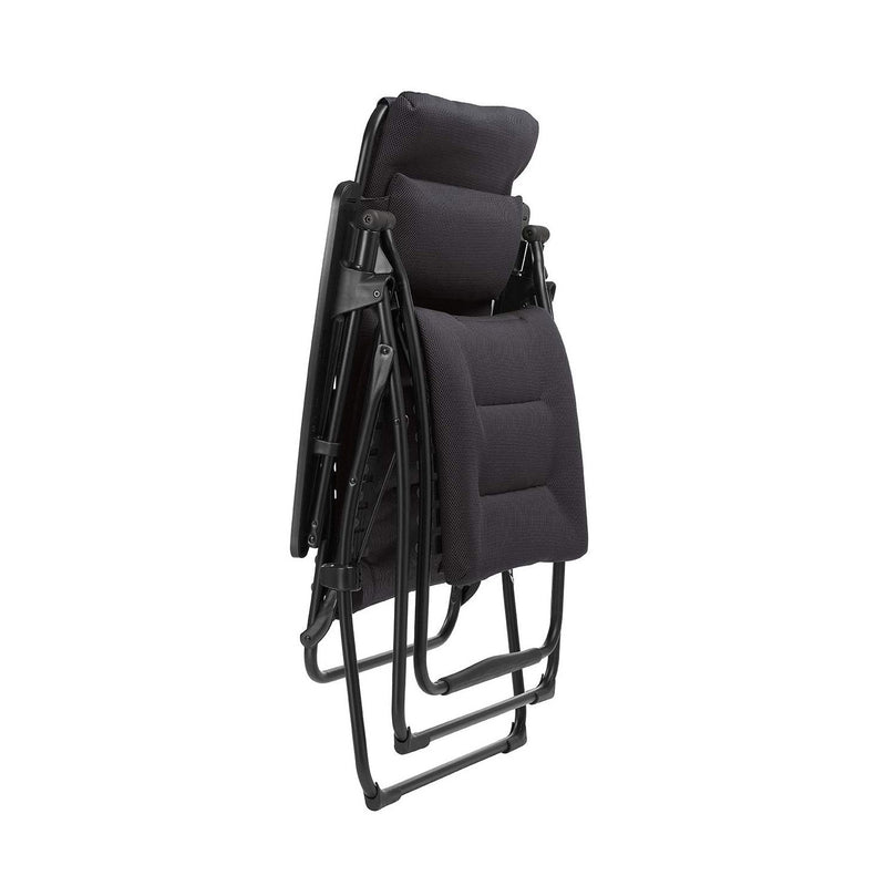 Lafuma Futura XL Air Comfort Series Outdoor Zero Gravity Lounge Chair, Black