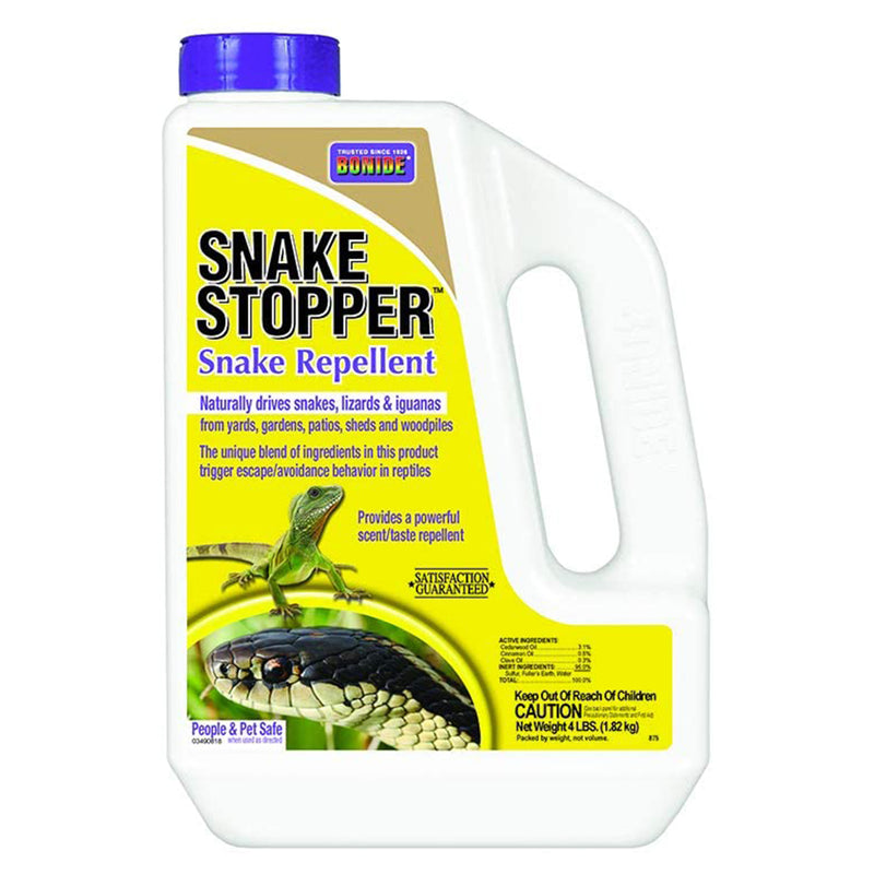 Bonide BND875 Snake Stopper Reptile Repeller Scent Granules, 4 Pound Shaker