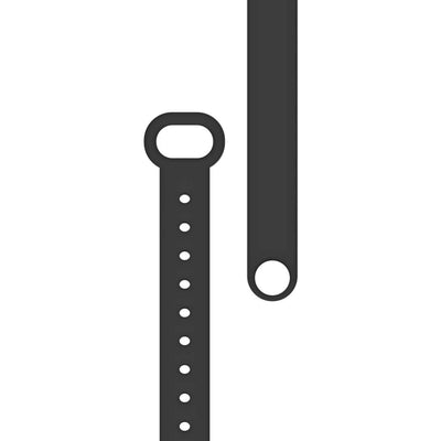 BOND TOUCH Adjustable TPU Wristband Vibrating Silicone Bracelet, Charcoal Black