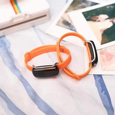 BOND TOUCH Adjustable TPU Wristband Vibrating Silicone Bracelet, Marigold Orange