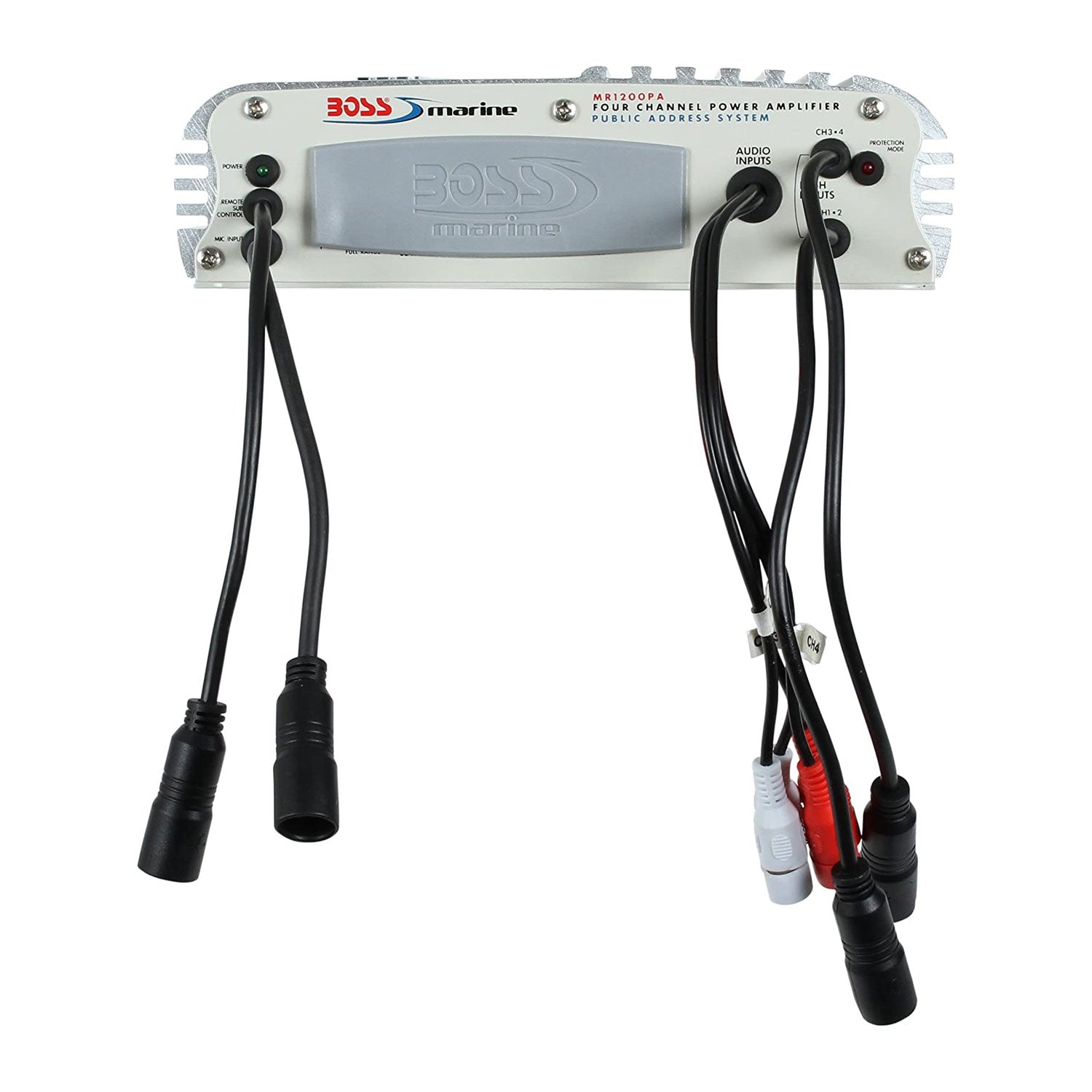 BOSS Audio MR1200PA Class A/B 1200 Watt 4 Channel Marine Amplifier and PA System - VMInnovations