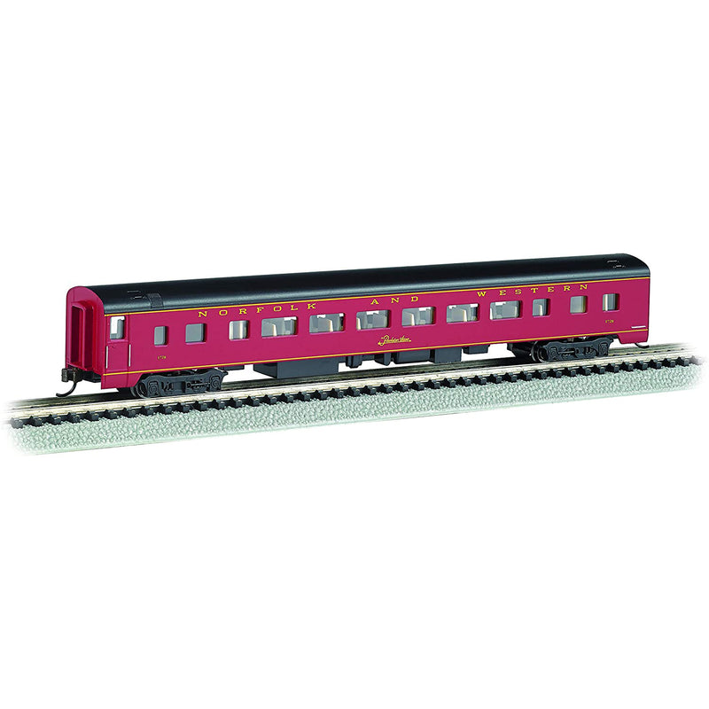 Bachmann Trains 14257 N Scale 1:160 Norfolk and Western Smooth Sided Coach, Red