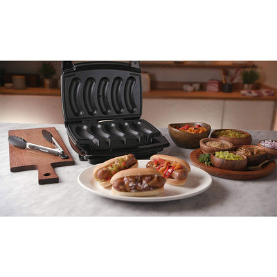 Johnsonville Sizzling Sausage Indoor Compact Stainless Electric Grill (Open Box)