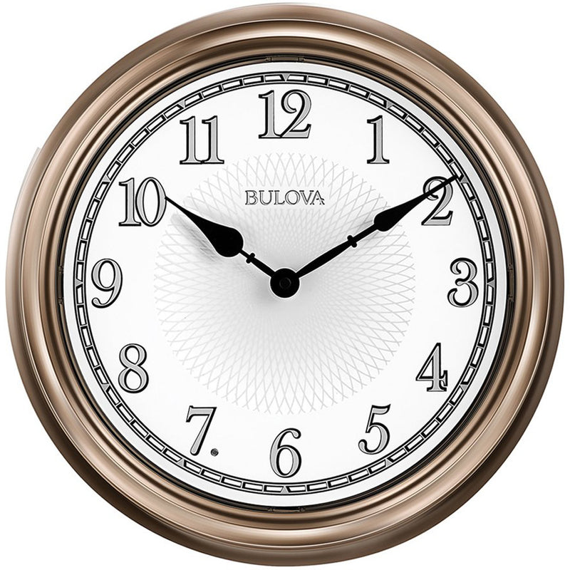 Bulova Clocks C4826 Indoor/Outdoor 14 Inch Diameter Lighted Dial Time Wall Clock