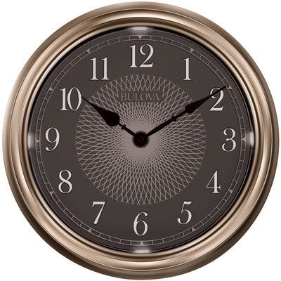 Bulova Clocks C4826 Indoor/Outdoor 14 Inch Diameter Lighted Dial Time Wall Clock