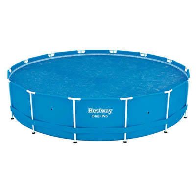 Bestway 14-Foot Floating Above Ground Pool Solar Heat Cover (Open Box) (2 Pack)